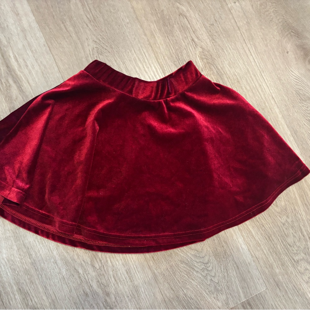 Velvet Red Skirt